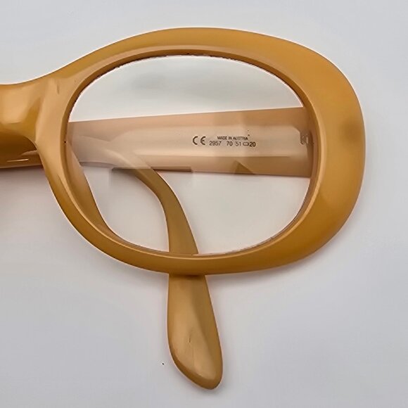 Christian Dior 2957 70 Yellow Eyeglasses Frame w/ Case Austria 51-20-120 - Picture 13 of 16